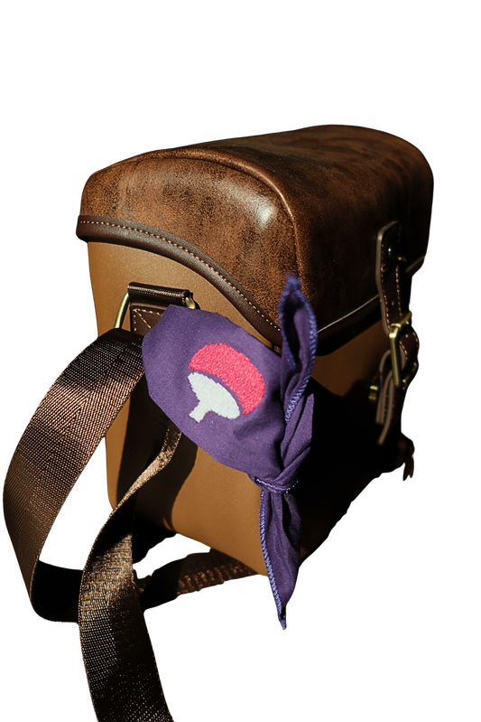 Embroidered bag tie