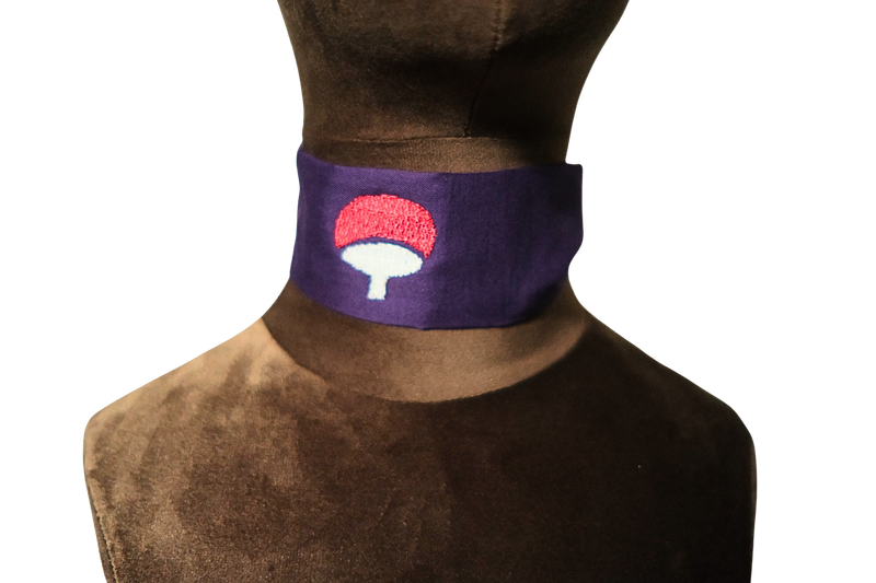 Embroidered choker