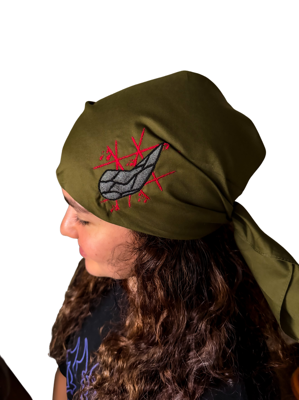 Embroidered head scarf